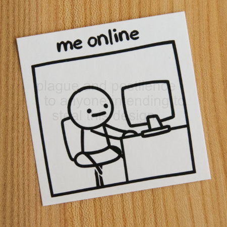 me online - Sticker